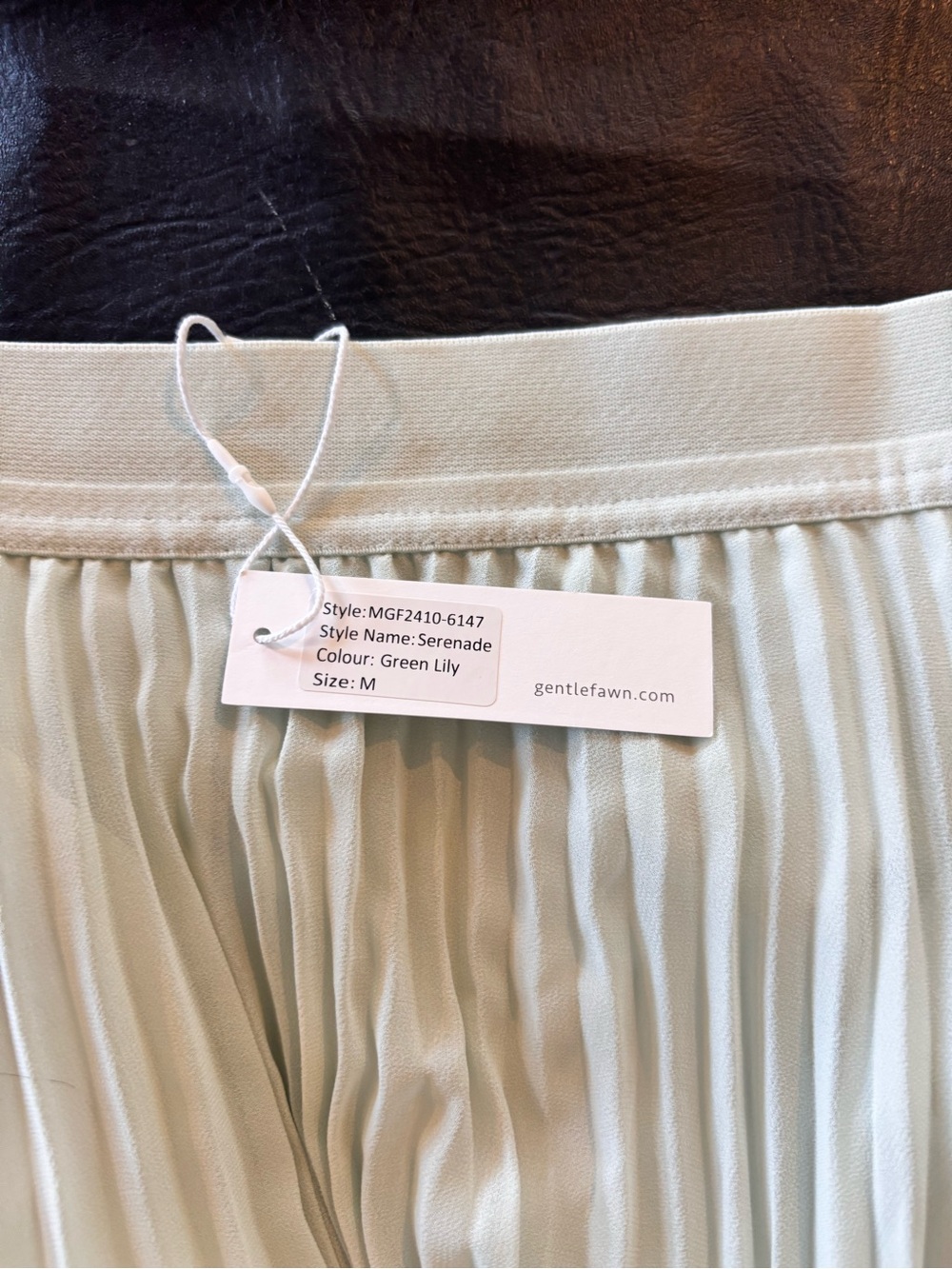 Gentle Fawn Mint Green Pleated Skater Skirt - Picture 3 of 3